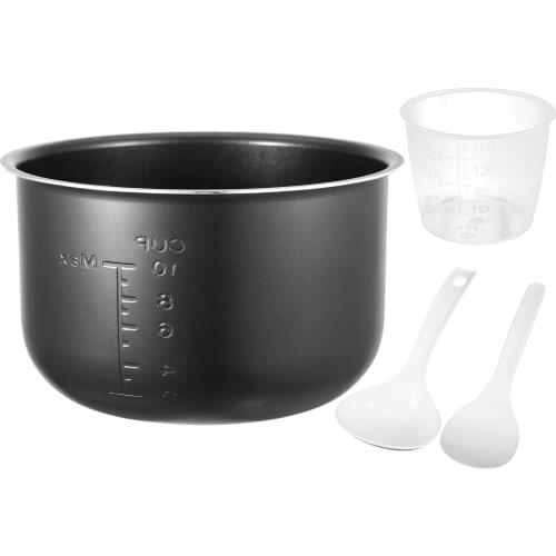 5L Electric Pressure Cooker Liner Non Stick Interior Coated Inner Cooking Pot with Measuring Cup Rice/Soup Spoon for Rice Cooker