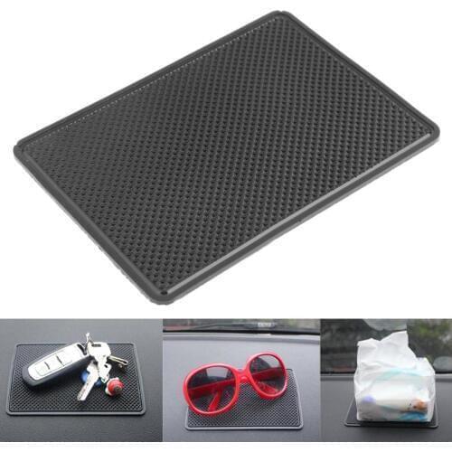 Automobiles Silicone Gel Non-slip Pad Oval Round/Rectangle Car Anti-slip Mat for Tablet Phone Mobiles MP3/MP4 Player Black