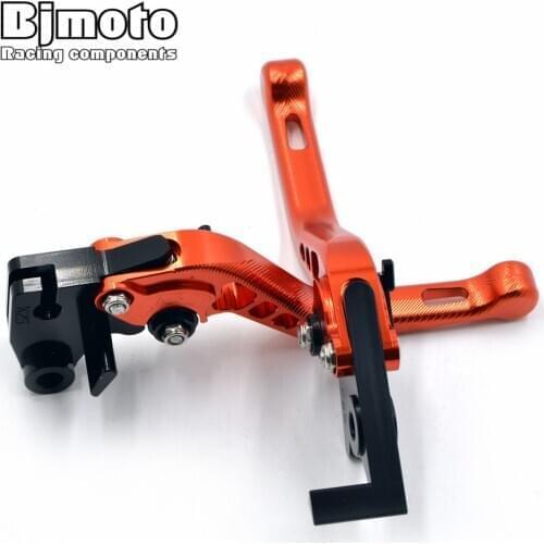 BJMOTO Motorcycle CNC 3D Adjustable Brake Clutch Levers For Duke 200 125 390 RC125 RC200 Dirt Bikes Motocross Brakes Lever