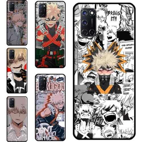 Katsuki Bakugou Case For OPPO A15 A83 A91 A93 A31 A53 A5 A9 2020 A52 A72 A1K A3S A5S Reno2 Z F5 F7 Cover