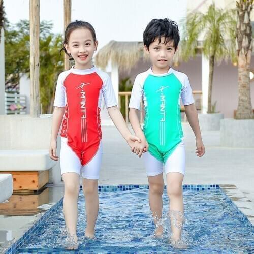 Children Cartoon Unicorn One Piece Swimsuit Kids Sunscreen Swim Bathing Suit Swimwear Baby Girl Surf Rashguard Summer Beach Wear