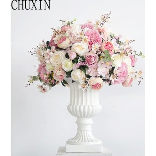 60cm artificial flower ball orchid rose peony Floral flower fake flower wedding road guide decoration wedding Tstage dance props