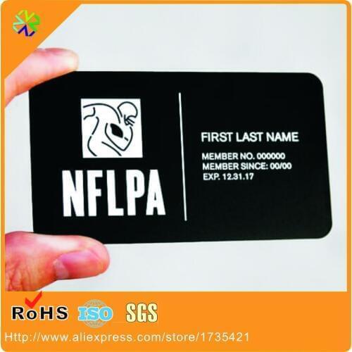 Custom color edge matt black business cards with silk printing logo