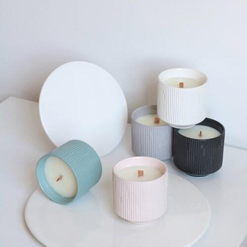 Ceramics Candle Cup Candle Holder For Wedding Decorations Candlestick Candelabros Nordic Candle Stand Pottery Candle Holders