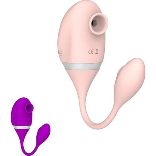 Clitoral Sucking Vibrator With Vibrating Egg Nipples Clit Sucker G-Spot Oral Tongue Clitoris Stimulator Sex Toys For Women