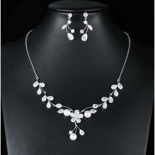 Red Trees Brand High Quality Flower Wedding Necklace Set For Brides Gift Fashion Luxury Jewellery Sets For Women