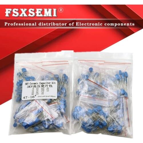 18value*10pcs 3KV High voltage Ceramic capacitor KIT 3KV 5P 10P 15P 22P 30P 47P 56P 100P 150P 220P 330P 470P 102 222 332 472 103