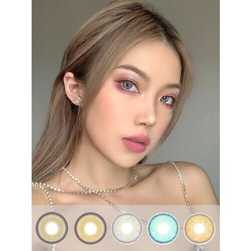 Natural Look Contact Lenses Russiangirl Series 4Colors Contact Lens For Eyes Colored Contacts Non Prescription Yearly