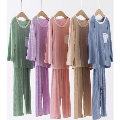 Summer Kids Pajamas Set Boys Baby Sleepwear Pyjamas Kids Top Pants 2PCS Children Clothing For Big Girls Autumn Nightwear 2-13Yrs