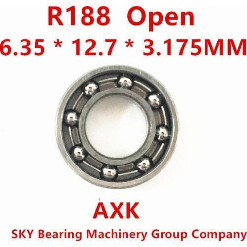 2021 Hot Lot R188 Inch Open Bearings R188 (6.35*12.7*3.175mm) Miniature Ball Bearings