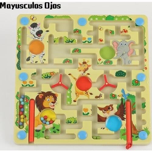 Magnetic Labyrinth Childrens Educational Toys Creative Double-sided Parent-child Interactive Toys