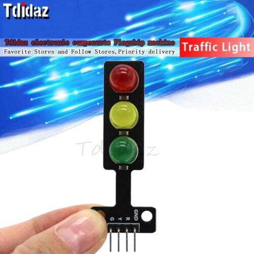 Mini 5V Traffic Light LED Display Module for Arduino Red Yellow Green 5mm LED RGB Traffic Light