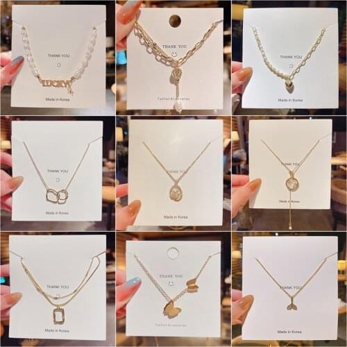 Fashion Sweet Personality Clavicle Chain Europe, America, Japan And South Korea Style Pendant Simple Necklace Accessories Female