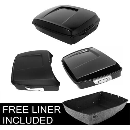 Motorcycle 10.7" Chopped Pack Trunk For Harley Tour Pak Touring Electra Road Street Glide King Ultra FLHX FLTR 2014-2020