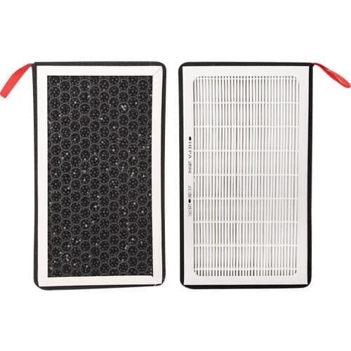 A Pair Set Of Car Modified Air Filter HEPA Cleaner Filter Replacement Car Interior Accessories For Tesla Model 3