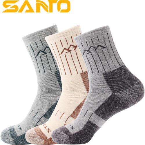 3Pairs/lot 2020 New Mens Quick-drying Coolmax Socks Warm Thermal Thick Socks Anti-friction Casual Terry Socks Meias Masculinas