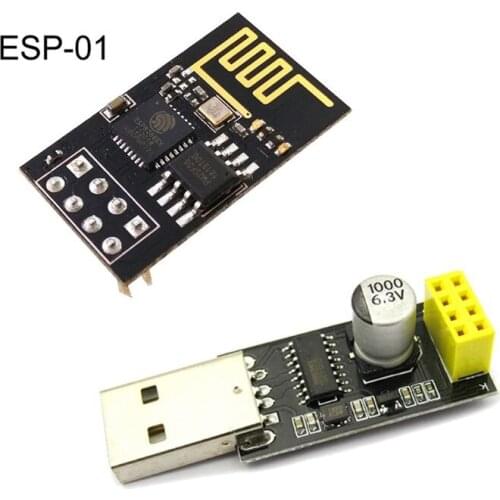 2021 New ESP01 Programmer Adapter UART GPIO0 CH340G USB to ESP8266 ESP-01 CH340G Serial