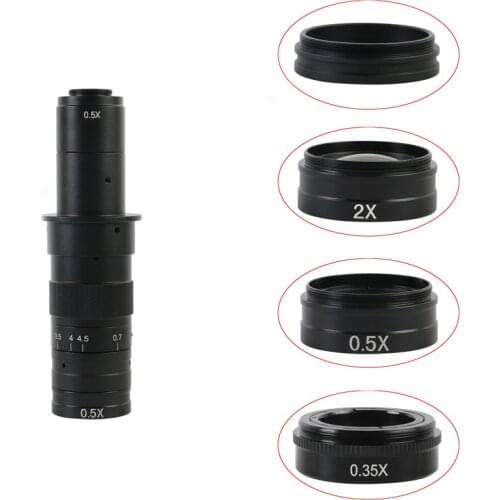 10A Auxiliary Objective Lens Video Microscope Monocular Lens 0.3X 0.35X 0.5X Reduction Lens 2X Objective Lens