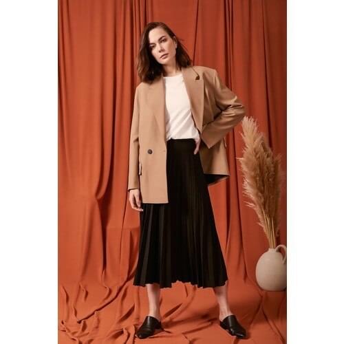 Never More Pleated Black Skirt