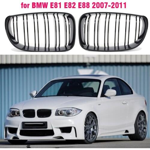 Front Center Grille Grills Black for BMW E81 E82 E87 1-Series 2008 2009 2010 2011 2DOOR 4 Door 120I 128I 130I 135I