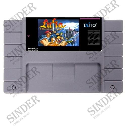 Save File Lufia & The Fortress of Doom 16 bit Super Game Card For NTSC USA Game Player