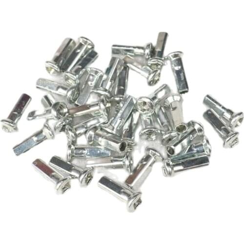 36Pcs/Lot Bicycle Spoke Alloy Material Mountain Bike Spokes Nipples 19mm-long 8G For Bicycle Wheel Cycling Accessories