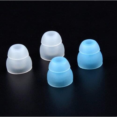 NiceHCK 1Set/2pairs(4pcs) M Size In Ear Double-layer Tips Earphone Silicone Eartips/Ear Tip For NiceHCK NX7/DT100 KZZSN//ZSX