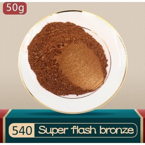 Mica Pearl Powder Coating Natural Mineral Dust Type540 Pearlized Pigment DIY Dye Colorant 50g for Ey