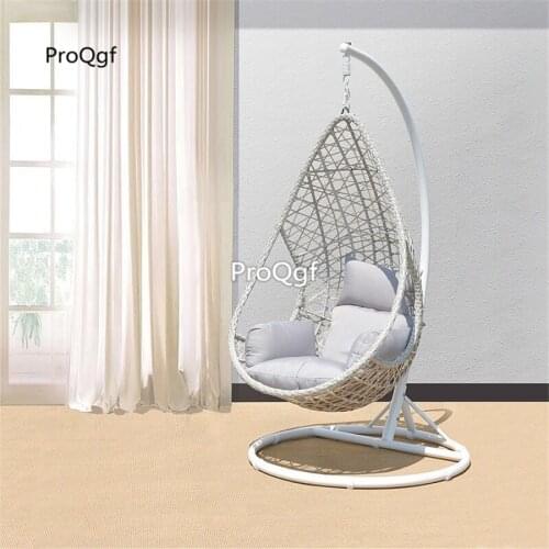 Prodgf 1 Set teardrop shape Rattan Swing Chair With Shelf