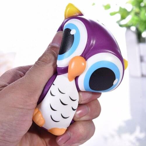 1pcs Squeeze Toy Adorable Owl Squishy Slow Rising Cartoon Doll Cream Scented Children Adult Stress Relief Toy Gift