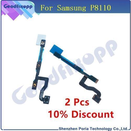 1 Pcs Cable For Samsung P8110 GT-P8110 Power On Off Volume Button Up Down Key Flex Cable Ribbon Replacement Parts