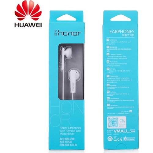 100% Original Huawei Honor Earphone With Mic For iphone 5 Huawei Universal phone Retail box High Bass quality Free Shipping
