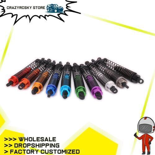 2PCS Aluminum Rear Shock Absorber Oil Filled Type Length Adjustable For Rc Hobby Model Car 1/10 Kyosho Optima 4Wd Hopup Parts