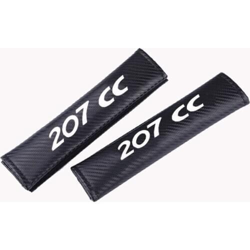 2Pcs PU Fashion Car Seat Belt Cover Car Seat belt shoulder Pads for Peugeot 207 CC