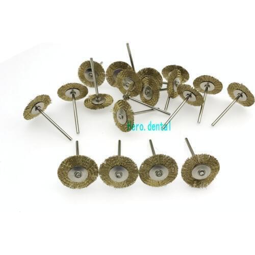New 30pcs Wire Copper Brush Polishing Wheel for Rotary Tools 2.35mm
