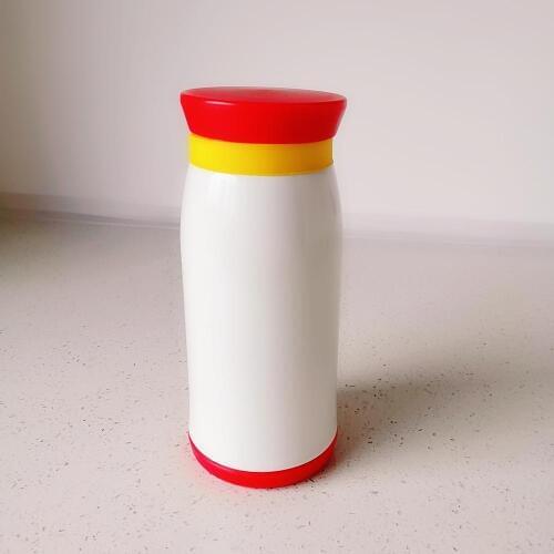 350ML Blank Large belly cup insulation cup heat transfer printing vacuum stainless steel children insulation Cup