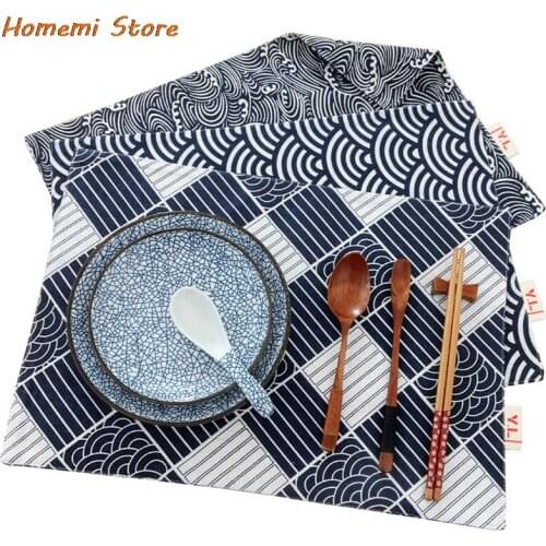 Washable Western Placemats For Dining Table Mat Non-slip Placemat Set In Kitchen Accessories Cup Coaster Wine Pad