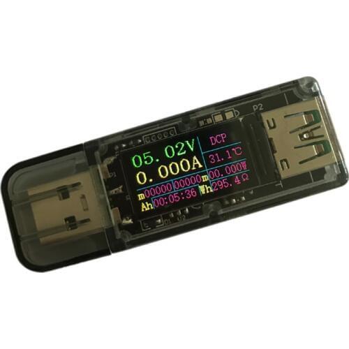 Color screen 5A usb tester dc digital voltmeter amperimetro voltage current meter ammeter detector power bank charger indicator