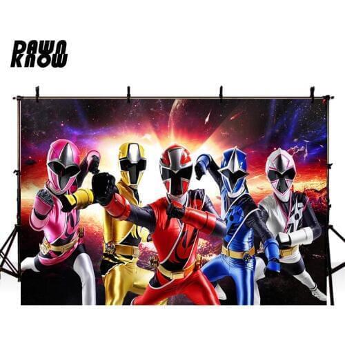DAWNKNOW Cartoon Ultraman Photography Background Photocall Baby Party Backdrops For Children Photo Studio Customize G888