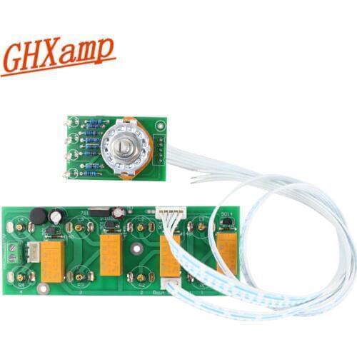 GHXAMP Amplifier Signal Source Switch Board Audio Select Gold-plated RCA Compatible Bluetooth input (4 Input 1 Output )