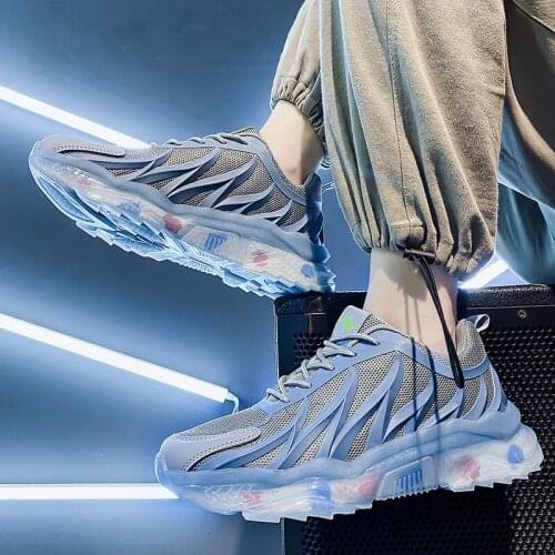 Men Running Outdoor Shoes Mesh Comfortable Sports Shoes Breathable Casual Flexible Sneakers High Quality