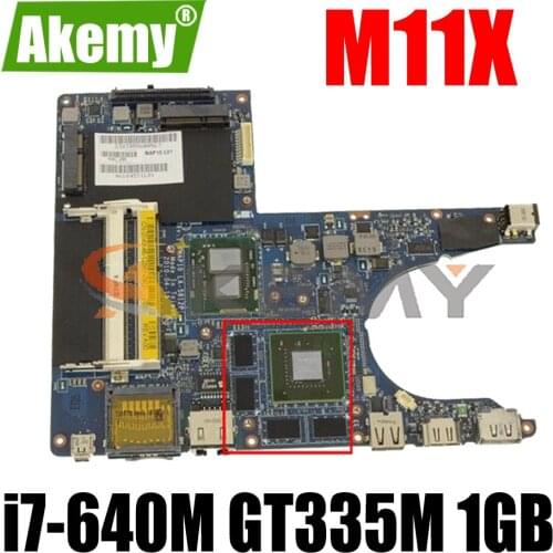 NAP10 LA-5812P For DELL Alienware M11X R2 Laptop Motherboard CN-06NV8C 06NV8C 6NV8C With i7-640M CPU GT335M 1GB GPU 100% Tested