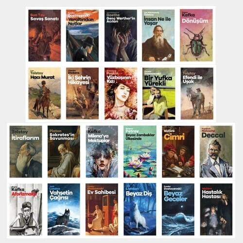 Folk Bookstore World Classics Set-22 Book Turkish