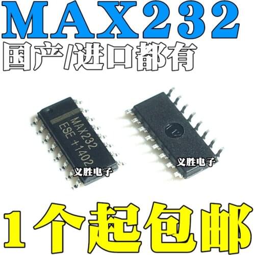 New and original MAX232CSE MAX232ESE SOP16 RS-232 Drive chip MAX232 Transceiver chip patch SOP16, interface chip, the RS interf