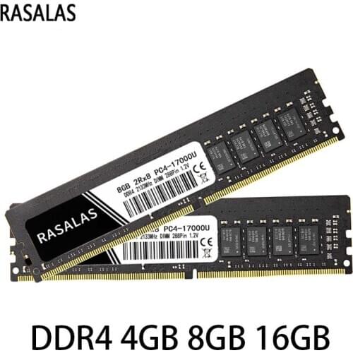 Rasalas PC Memory RAM DDR4 4G 8G 16G 17900 19200 21300MHz 2133 2400 2666MHz 1.2V DIMM 288pin Desktop ram PC Oперативная Nамять