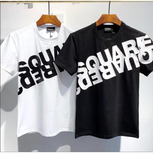 Genuine Dsquared2 dsq letter advanced printing T-shirt, oversized T-shirt for couples mens t shirts DT537