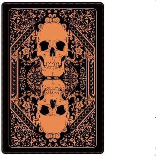 Creative Skull pattern Carpets for Living Room Bedroom Area Rugs Flannel Skulls 3D Printed Doormat Kitchen Anti-slip Floor Mats