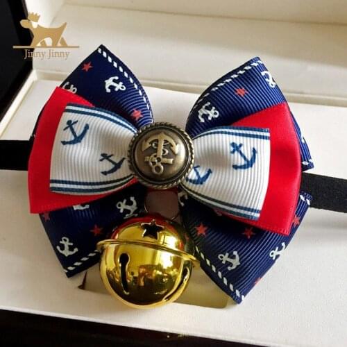 Collar with Bow Tie and Bell, Cat Accessories，Kitty Kitten Starshine Collar Breakaway Collar for Cats and Dog