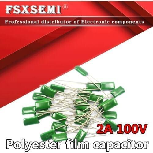 1000pcs Polyester film capacitor 100V 1nF 1.5nF 2.2nF 100nF 220nF 2A102J 2A152J 2A222J 2A392J 2A103J 2A473J 2A104J 2A154J 2A474J