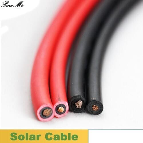PowMr 5 Meters Red or Black Solar Connector Cable 2.5mm2 for Solar Power Cable with TUV UL Approval Tinned annealed Copper